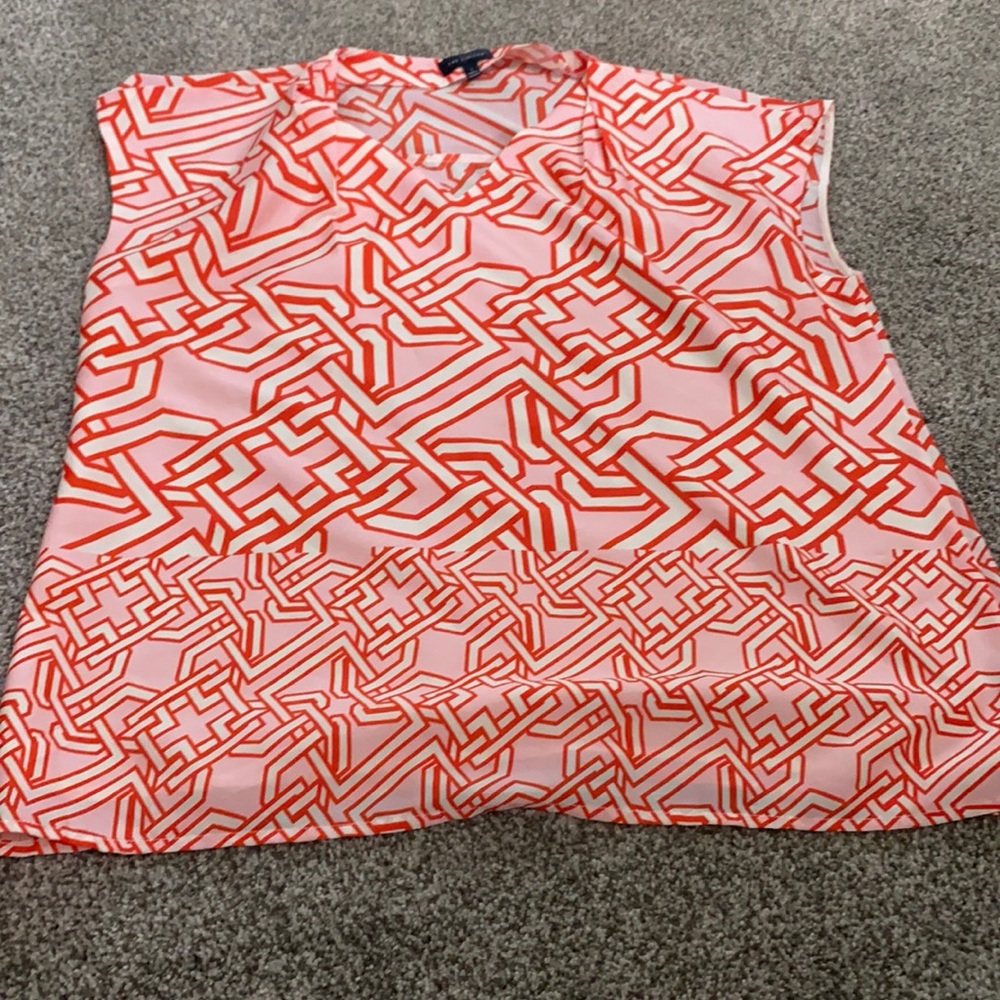 Orange and Pink The Limited Blouse NWOT